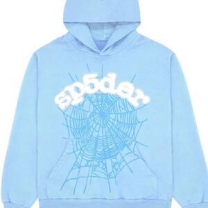 SP5DER WEB HOODIE SKY BLUE
